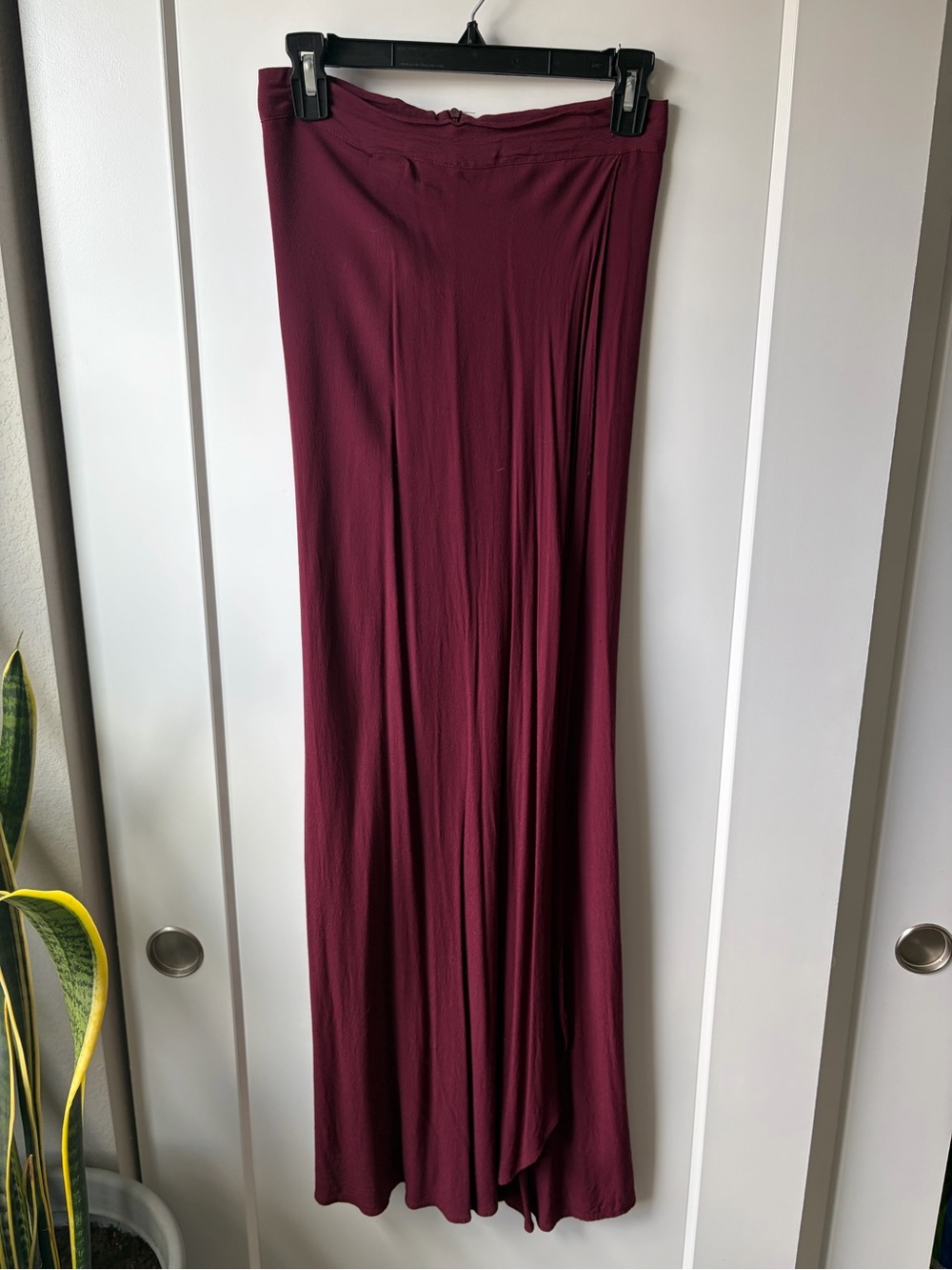 Olivaceous Wine Maxi Skirt